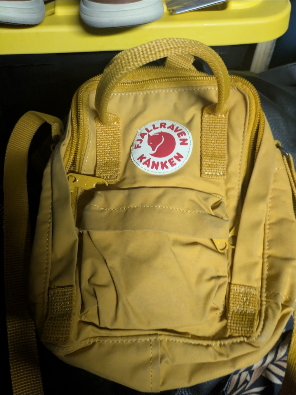 Fjallraven Kånken Mini Backpack in Mustard Yellow